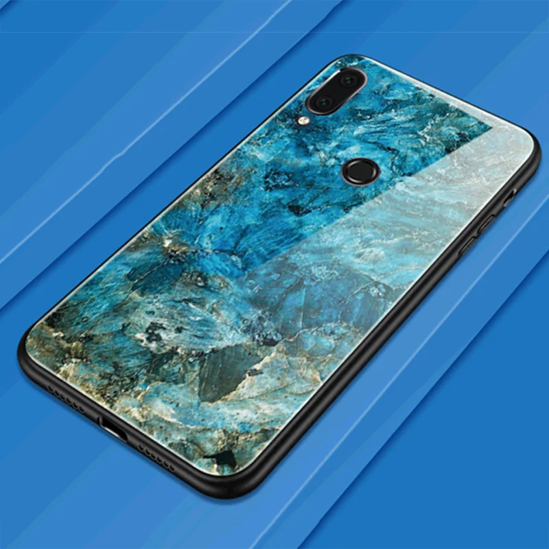 Мраморный стеклянный чехол для телефона Samsung Galaxy S7 Edge S8 S9 S10 Plus A10 A20 A30 A50 A70 A6 A8 A7 A9 2018