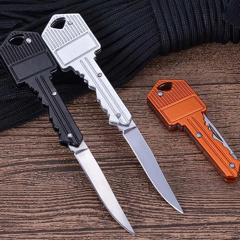 Mini Key Knife Letter Camp Outdoor Keyring Ring Keychain Fold Open Opener Pocket Package Survive Gadget Multi Tool Blade Box Kit |