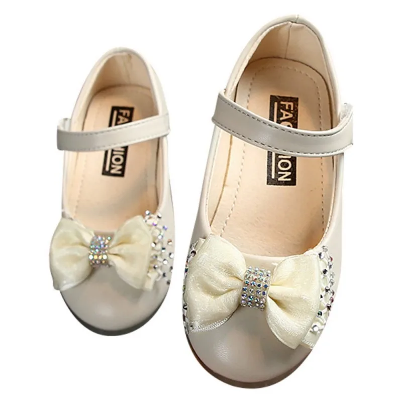 

Baby Girls Shoes PU leather Buckle First Walkers With Bow Soft Soled Non-slip Crib Kids Baby Girl Shoes