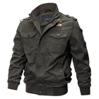 Куртка-бомбер мужская, хлопковая, в стиле милитари, большие размеры 6XL, для осени и зимы