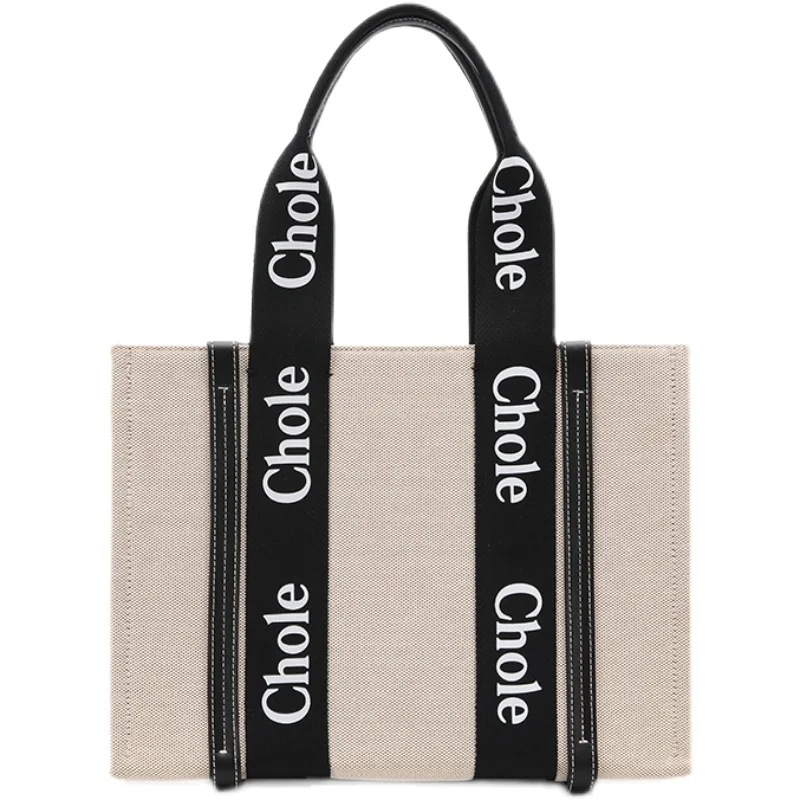 

Luxury Brand 2021 New Niche One-shoulder Canvas Bag Female Japanese Portable Letter Tote Bag Large-capacity Casual Female Bag Cc