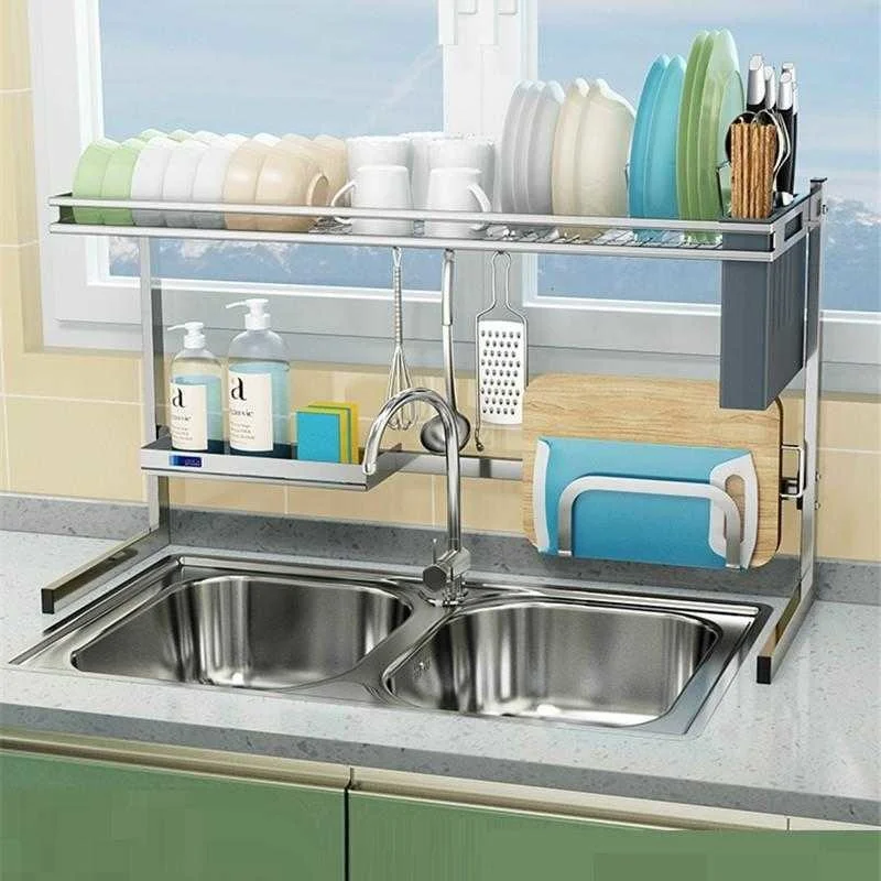 

Nevera Almacenamiento Sink Sponge Malzemeleri Stainless Steel Organizador Cozinha Mutfak Cocina Kitchen Storage Rack Holder