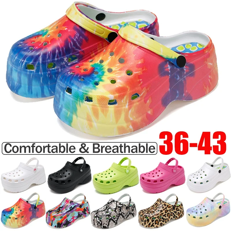 

Summer Lady Sandals 10CM Heels Shoes For Women 2021 New Arrivals Slippers EVA Lightweight Sandalias Female Shoes Plus Size 36-43