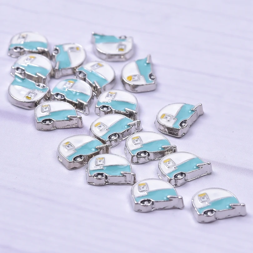 20 шт./лот эмалевый футбольный шлем плавающие шармы ручной работы стеклянный