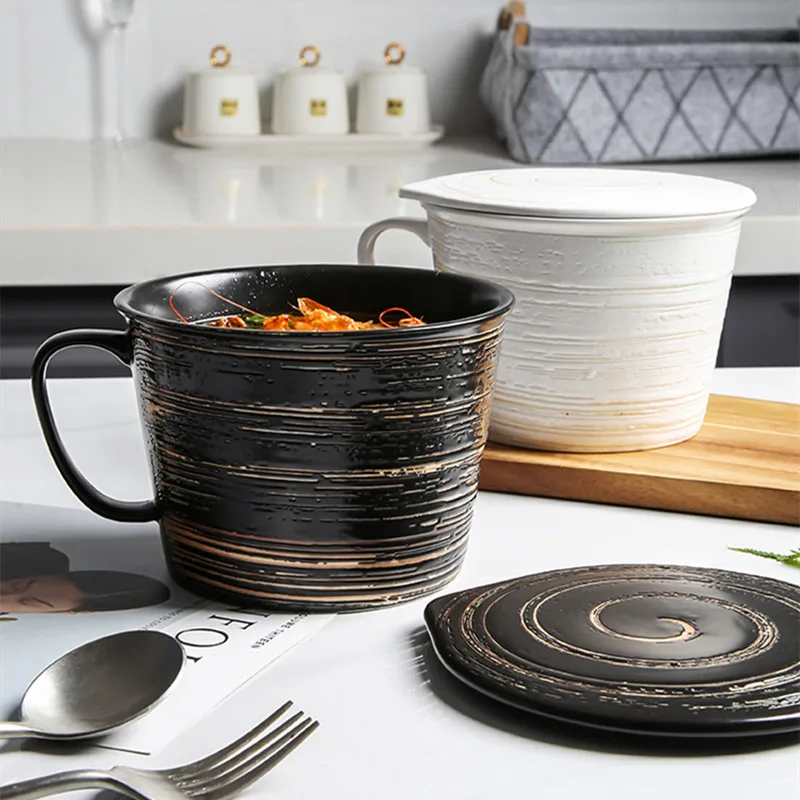 Креативная большая кружка для завтрака крупа керамическая миска Calix воды молока