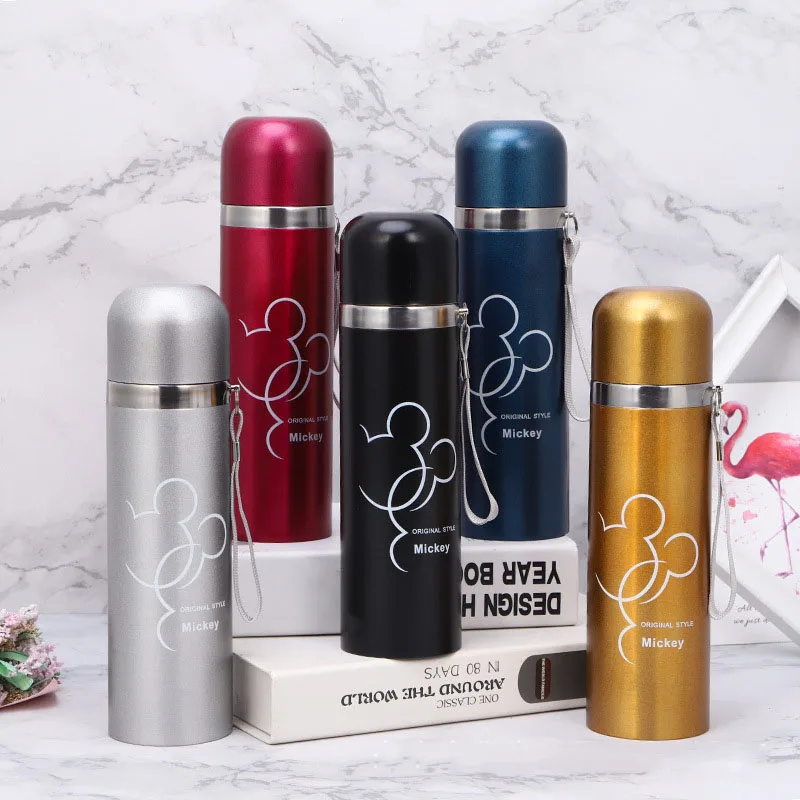 

Cartoon Vacuum Thermos Cup 304 Stainless Steel Portable Leak Proof Cup Male Female Student Thermos Cup Water Cup Large Capacity