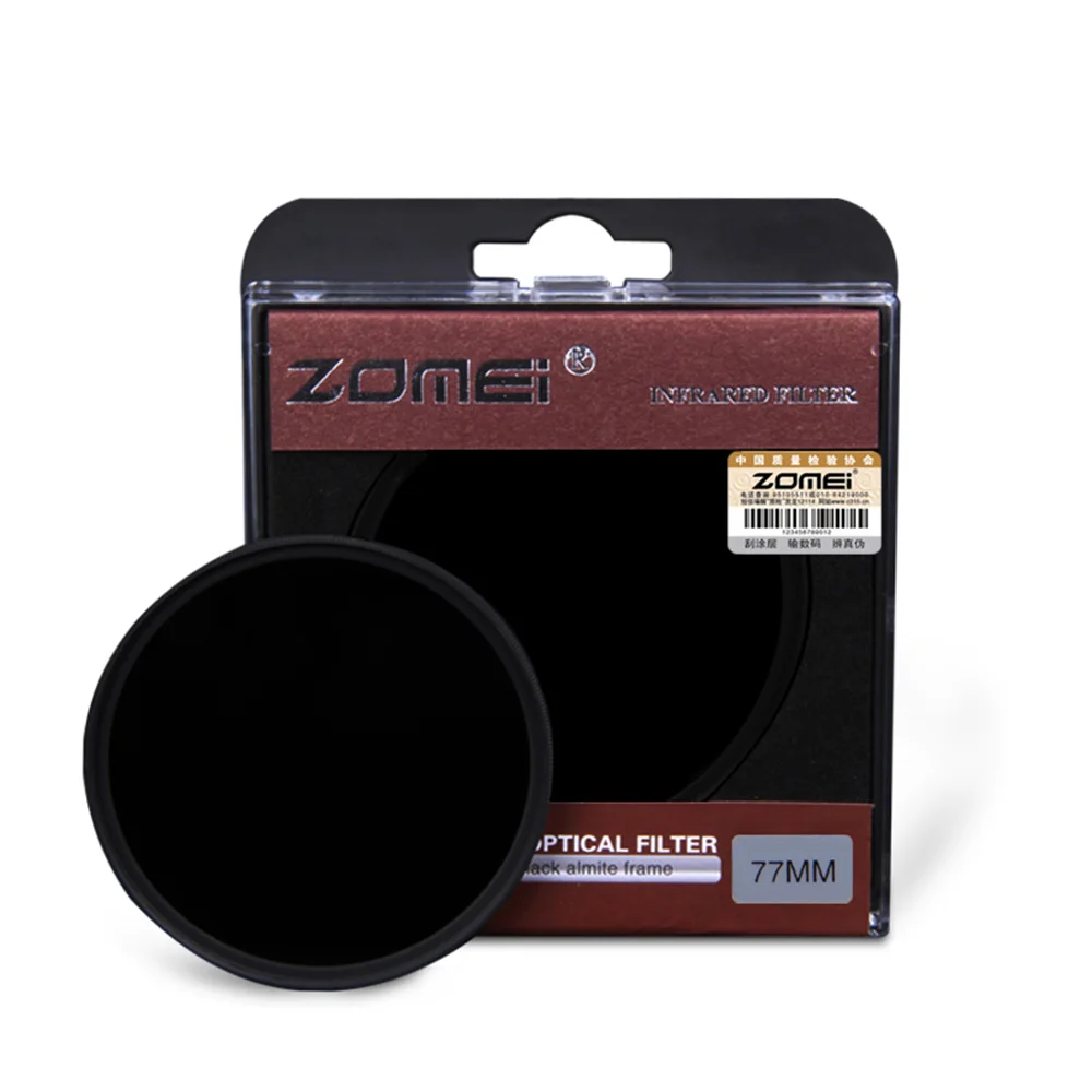 Инфракрасный ИК-фильтр Zomei 680nm 720nm 760nm 850nm 950nm 37 мм 49 52 58 67 72 82 для объектива