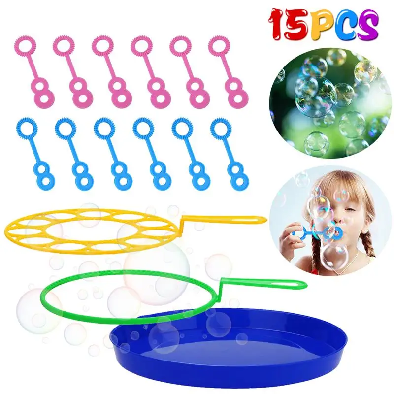 

15 шт./компл. набор волшебных палочек для создания творческих пузырьков, палочки для пускания пузырей для детей, для вечеринки, реквизит случ...