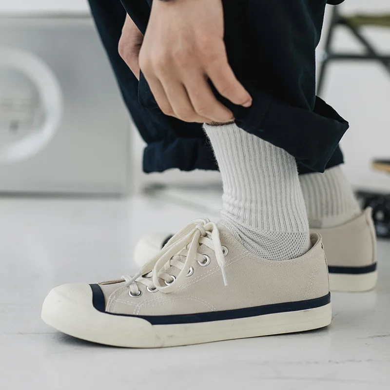 

35-43 Mens And Womens Vulcanize Shoes Spring Autumn Male Canvas Shoes Lace-up Mixed Colors Comfortable Man Shoes H45