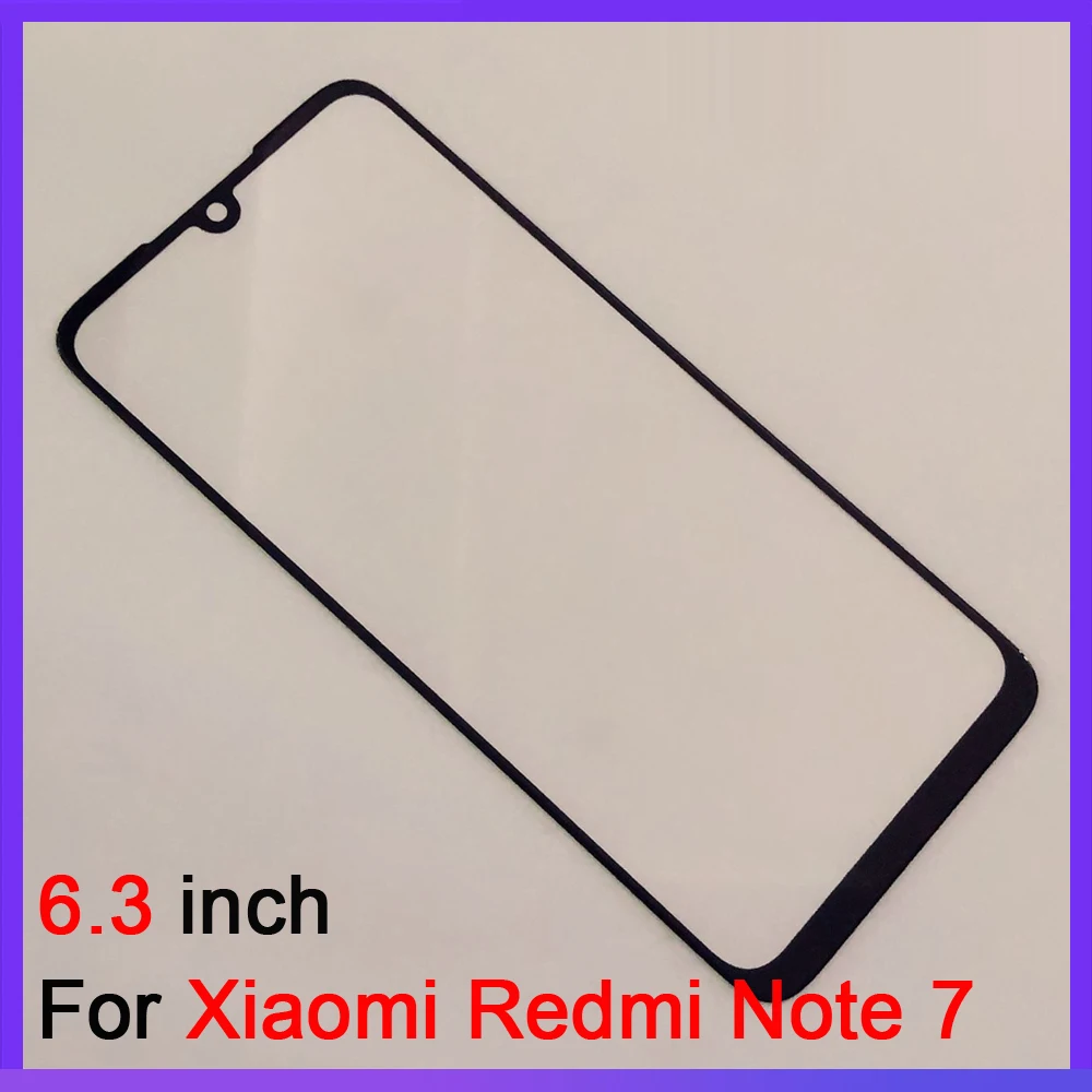 ЖК дисплей Сенсорная Панель переднее стекло для Xiaomi Redmi Note 6 Pro 7 внешнее сенсорный