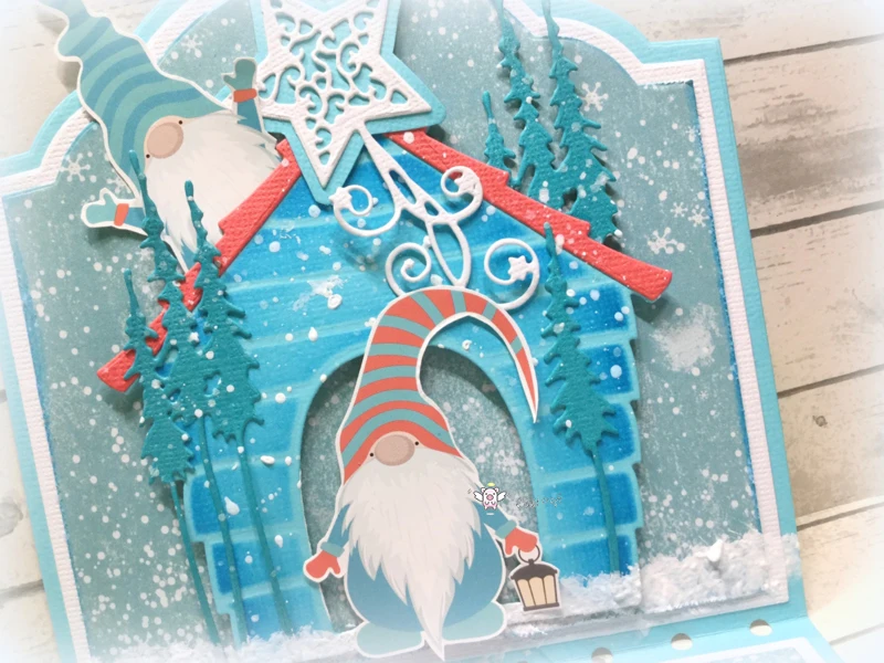 Металлические Вырубные штампы форма для вырезания собака гнездо украшение дома