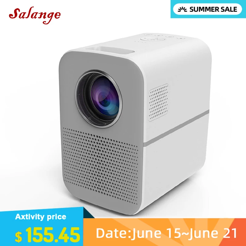 Портативный светодиодный проектор Salange P6 HD видео 4000 люмен Bluetooth HDMI USB 1080P для