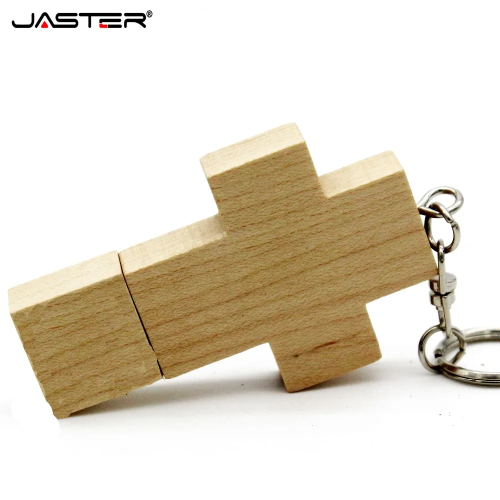 JASTER Флешка usb накопитель в виде деревянного Креста флеш USB карта памяти 8 ГБ 16 32