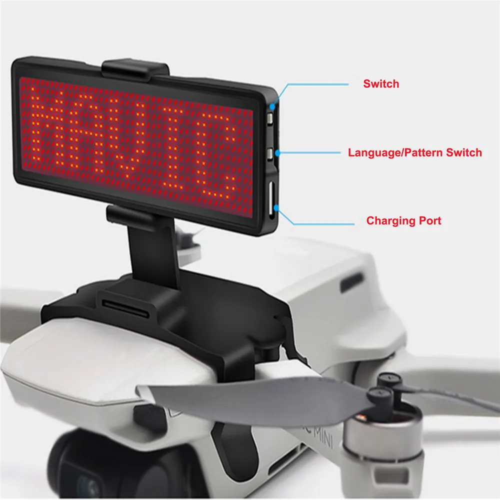 

Quick Release LED Display Screen Kit Editable Board with Fixing Mount for DJI Mavic Mini Drone Accessories