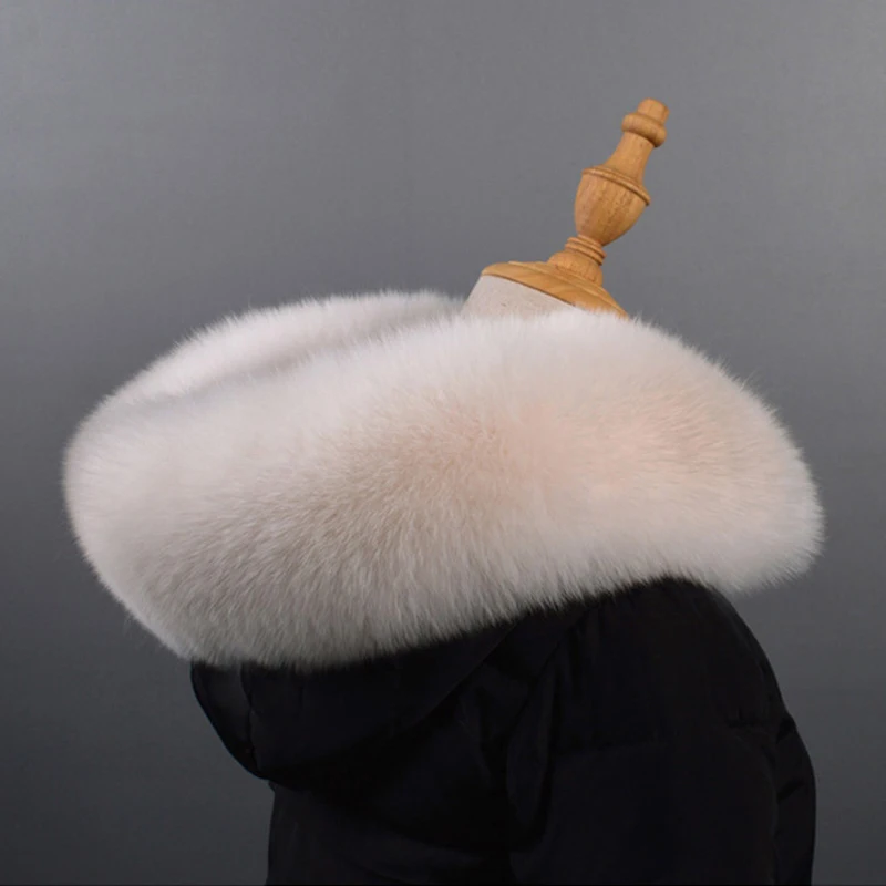 Новый натуральный Лисий меховой воротник Мех шарфы женские модные шали Женское