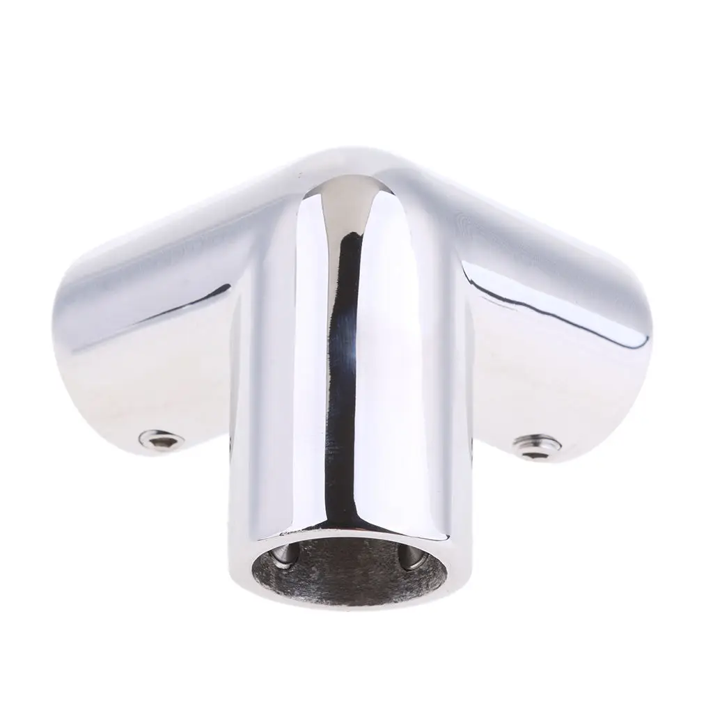 

Heacy Duty Stainless Steel Boat Hand Rail Fitting 22mm 3 Way Corner Elbow