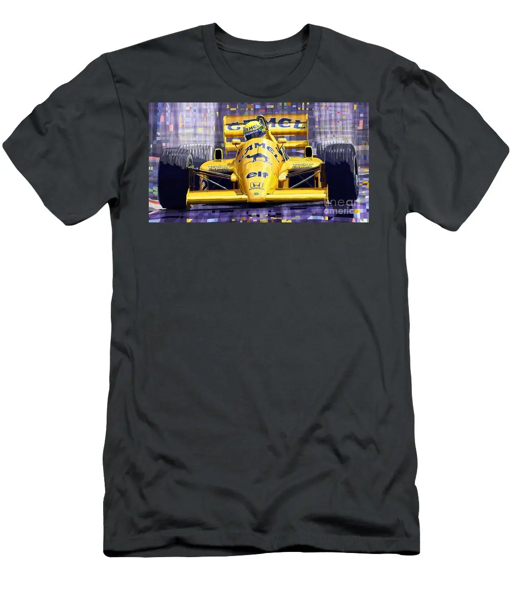 Лотос 99 т спа 1987 Ayrton Senna Мужская футболка |
