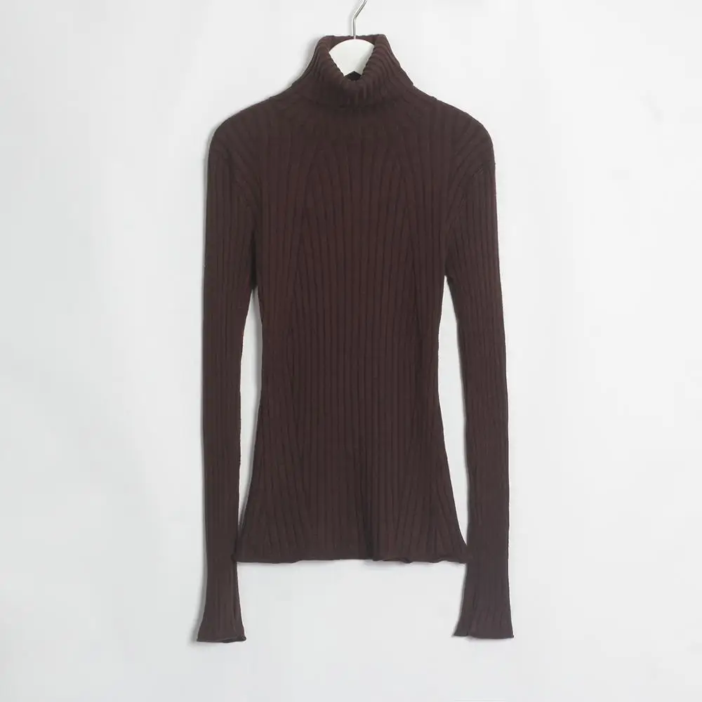 Wixra 2020 новинка базовая водолазка однотонный тонкий свитер пуловеры