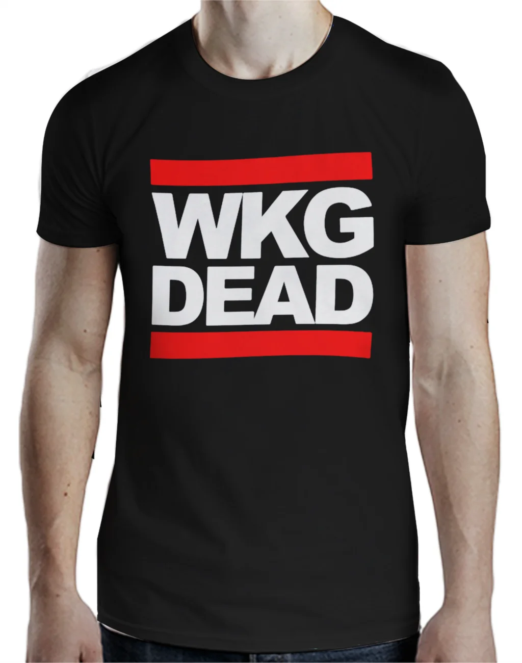 

Run DMC WALKING DEAD- Popular tv show zombie series T-Shirt Black unisex
