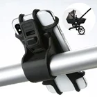 Держатель для телефона на коляску или велосипед, силиконовый регулируемый противоударный держатель для телефона, кронштейн, аксессуары для детской коляски M0023