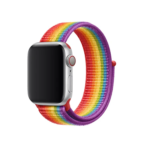33 Спортивные петли для наручных часов Apple watch, версии 5 4 44 мм 40 мм, ремешок 42 мм, 38 мм, версия наручных часов Iwatch серии 5/4/3/2/1 двухслойного тканого нейлона браслет ремень - Цвет ремешка: 33