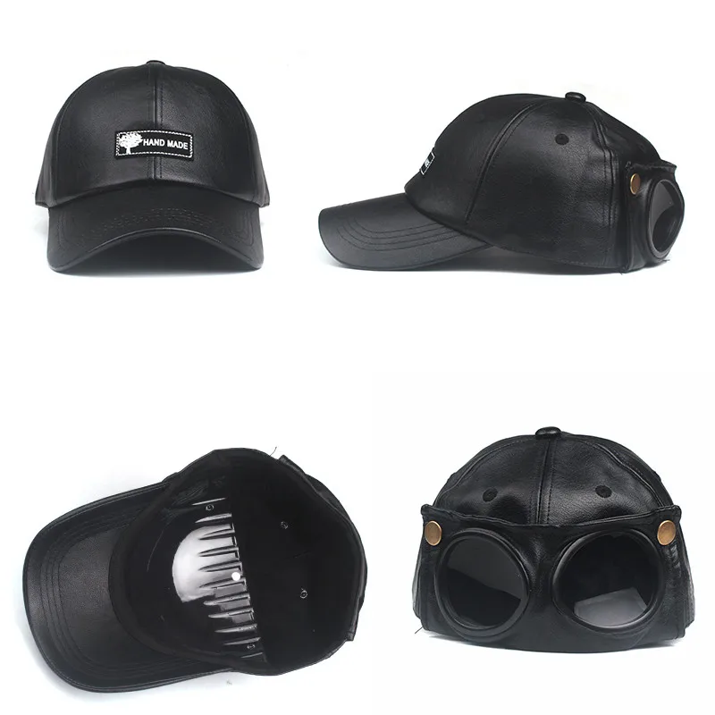 Xthree новая осенне зимняя женская шапка из искусственной кожи кепка шлем летчика