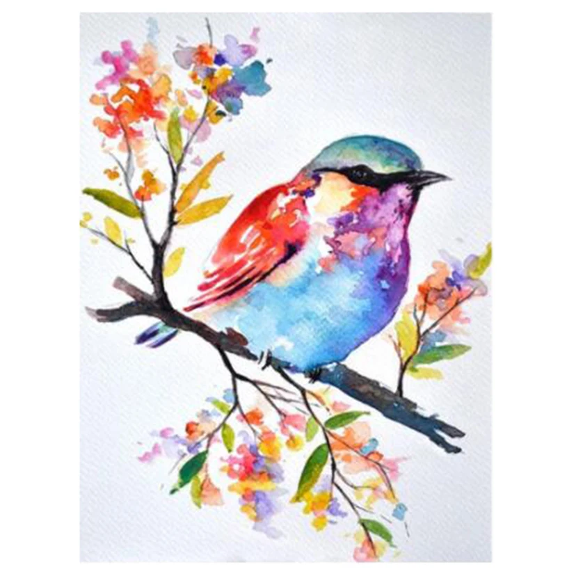 Алмазная 5D картина сделай сам с животными птицами полная выкладка мозаика