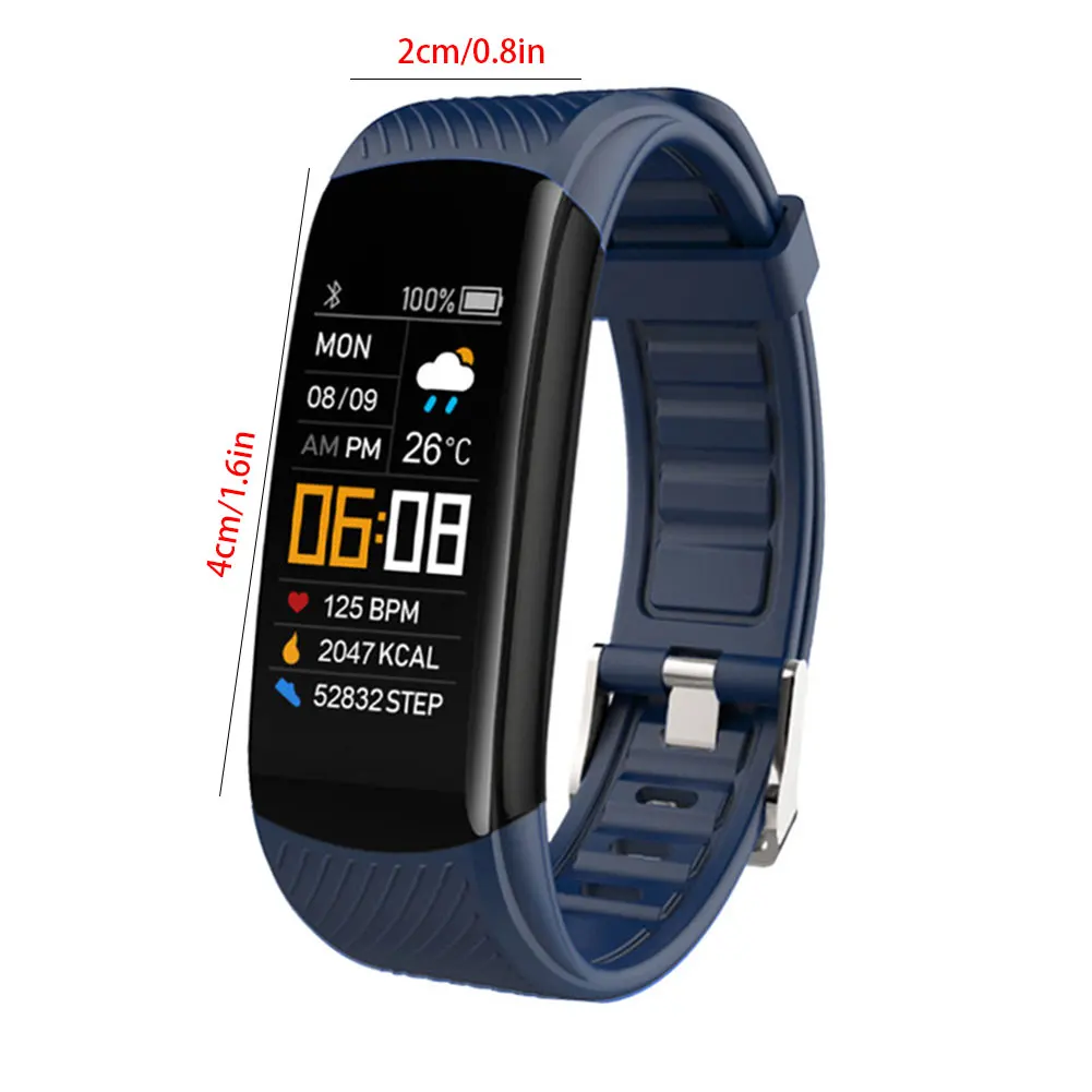 

Sport Ip67 Waterporoof Smart Watch Band Fitness Tracker Blood Pressure Heart Rate Pedometer Smart Wristwatch For Android Iphone