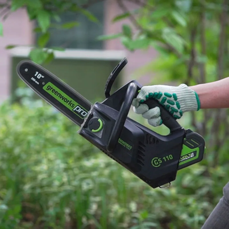 Новая беспроводная цепная пила Greenworks 40 в бесщеточная с одной ручкой|cordless chain