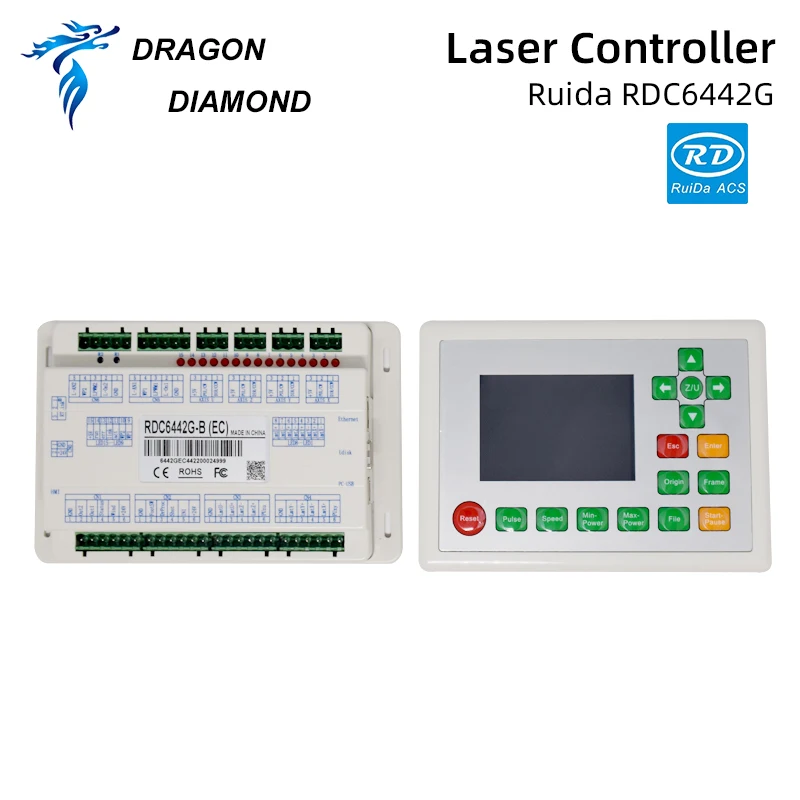 Лазерный станок CO2 Ruida сигнализатор 6442G DSP контроллер + 24V 5A 120W импульсный источник
