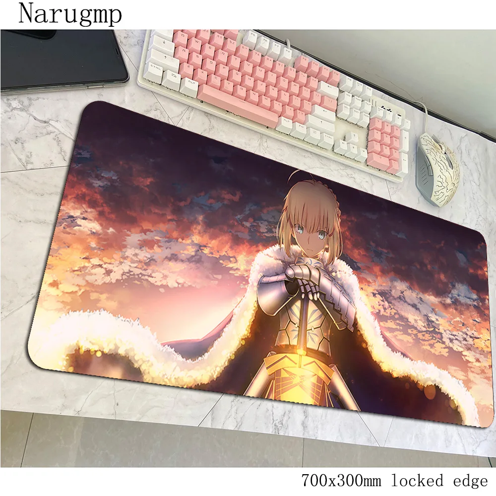

Fate mouse pad gamer cheapest mousepad 700x300x4mm rubber desk mat High quality gaming accessories game keyboard mats oversized