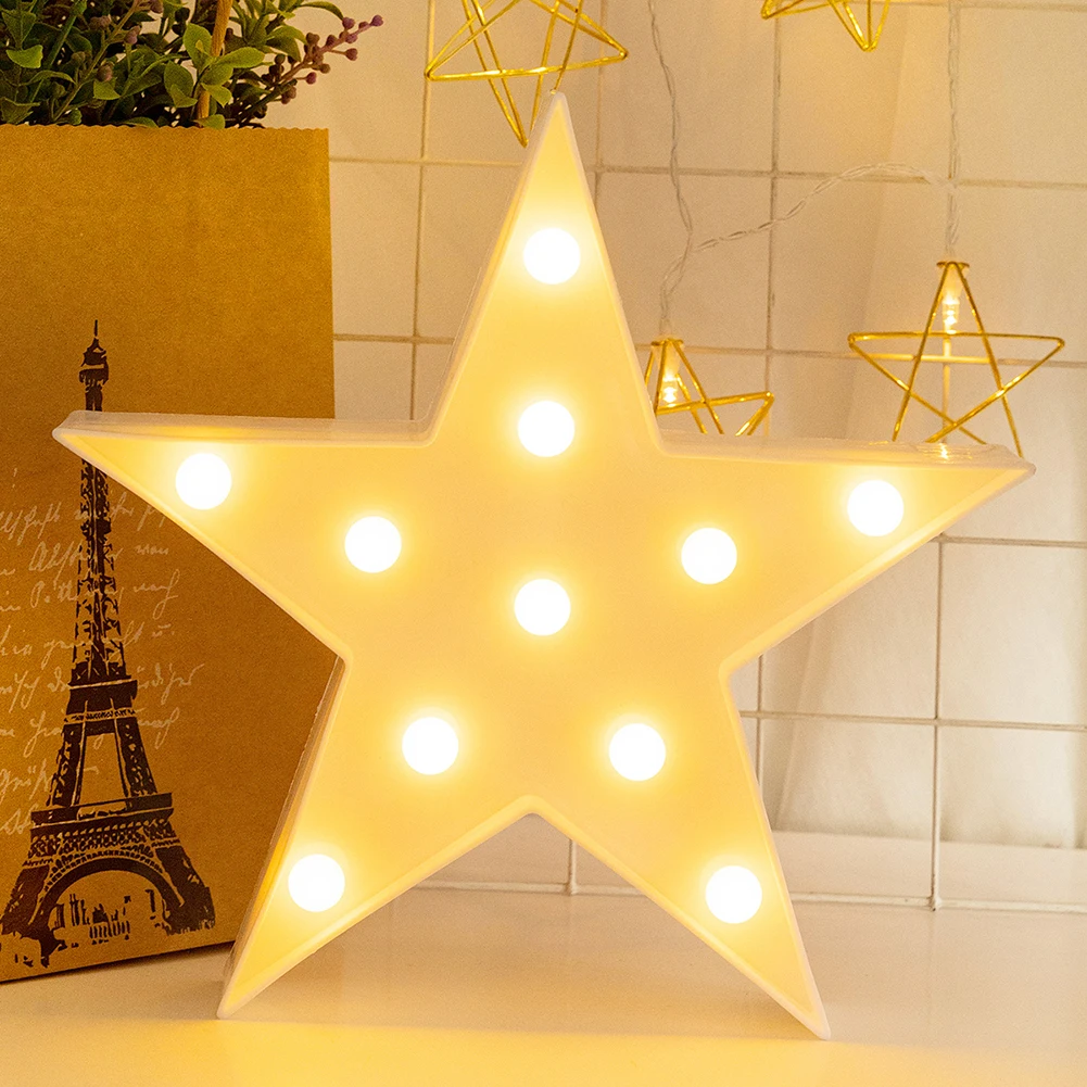 

Lovely Star Moon LED 3D Light Night Light Kids Gift Toy For Baby Children Bedroom Tolilet Lamp Decoration Indoor Lighting