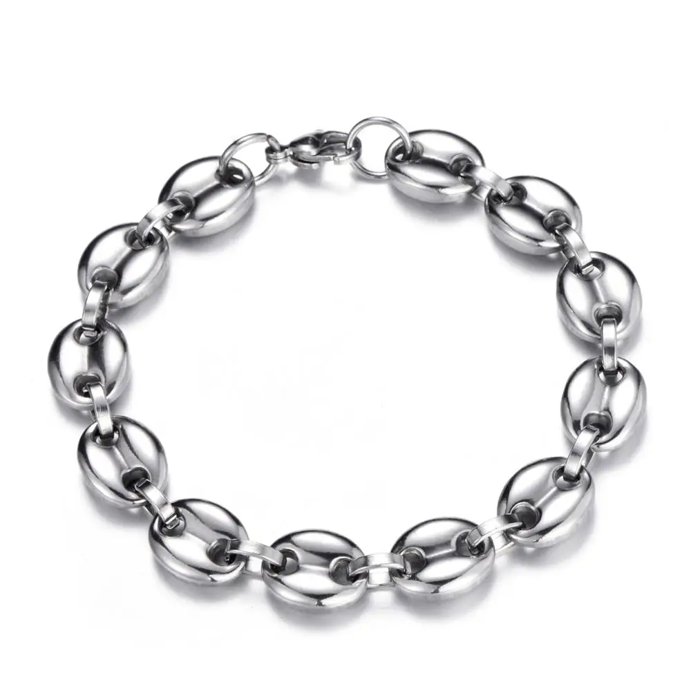 Браслеты для мужчин и женщин из нержавеющей стали в стиле хип-хоп Подарочная