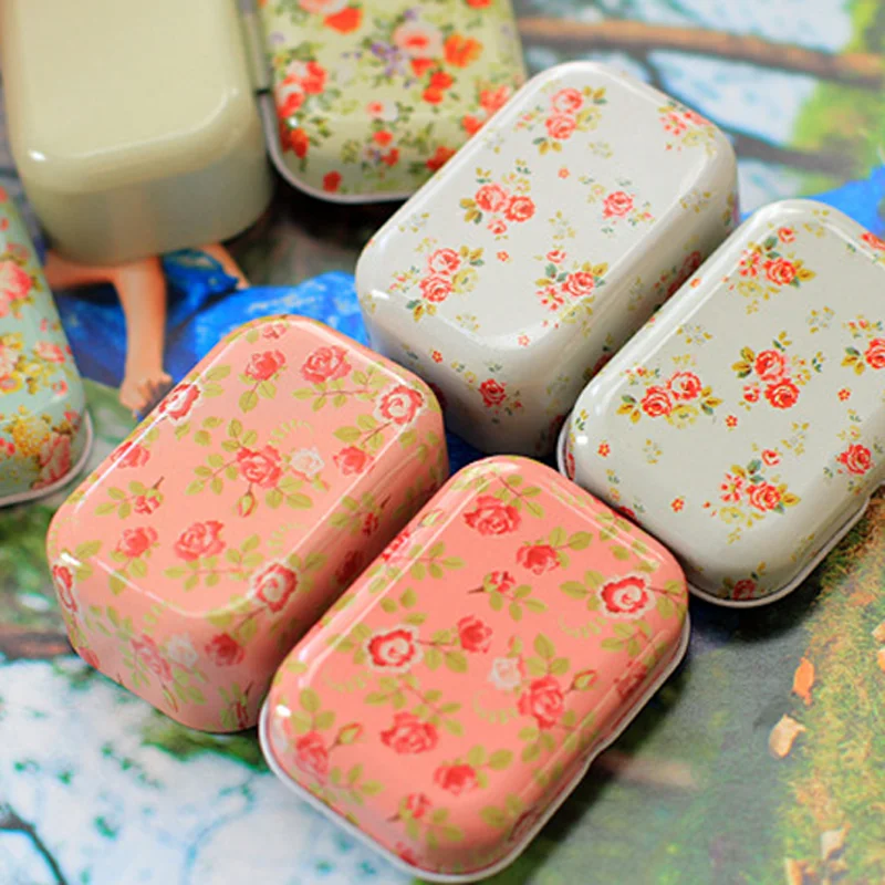 1 шт. Портативный Винтаж мини небольшой металлический квадрат конфеты Монета