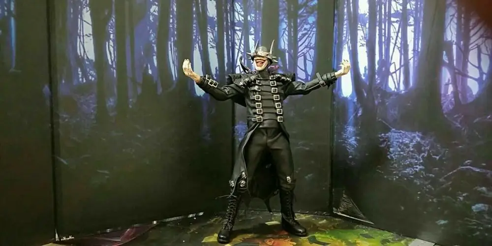 На заказ 1/6 шкала темные ночи Металл 01 Бэтмен который смеется фигурка игрушки