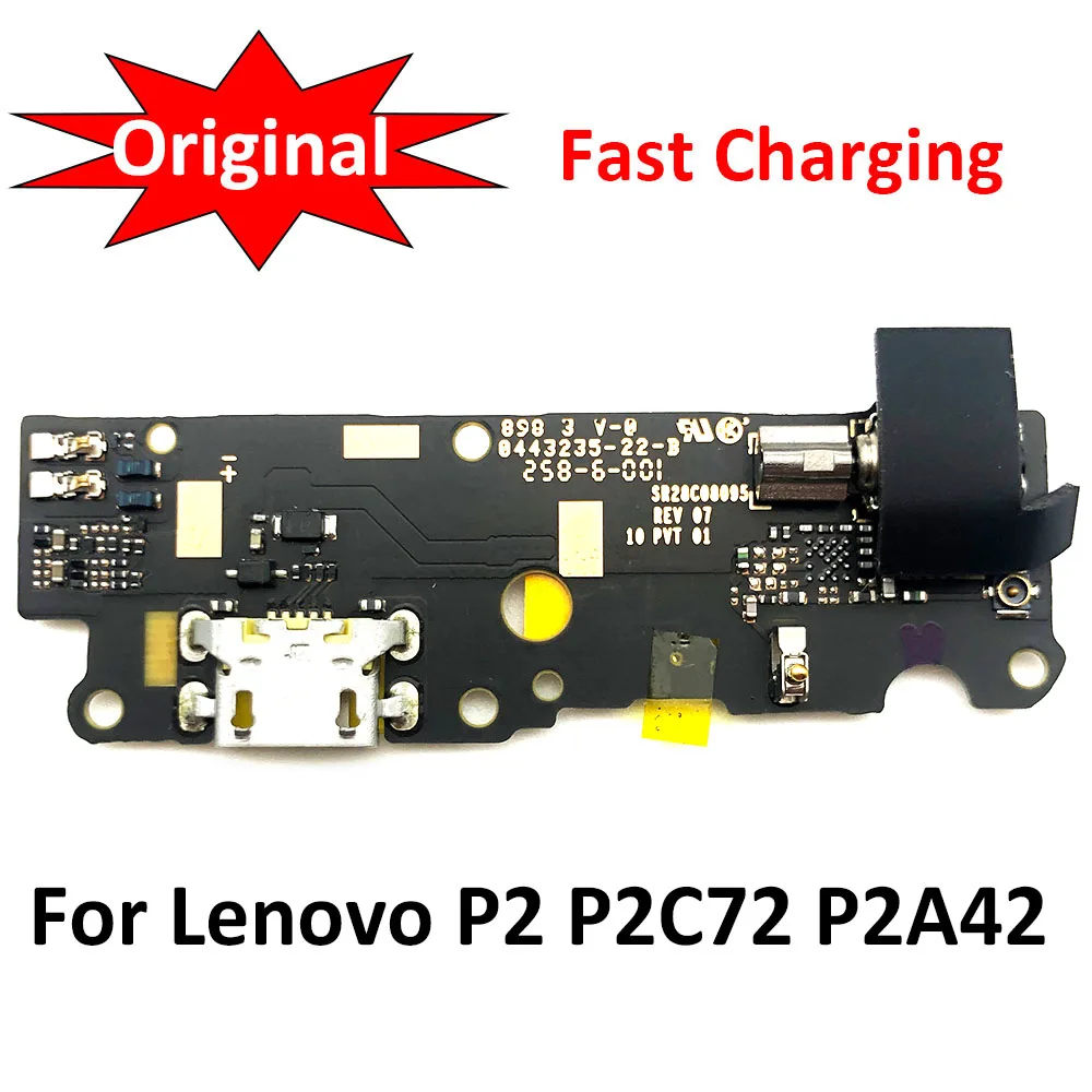 

Dock Connector Micro USB Charger Charging Port Flex Cable Microphone Board For Lenovo VIBE P2 P2C72 P2A42