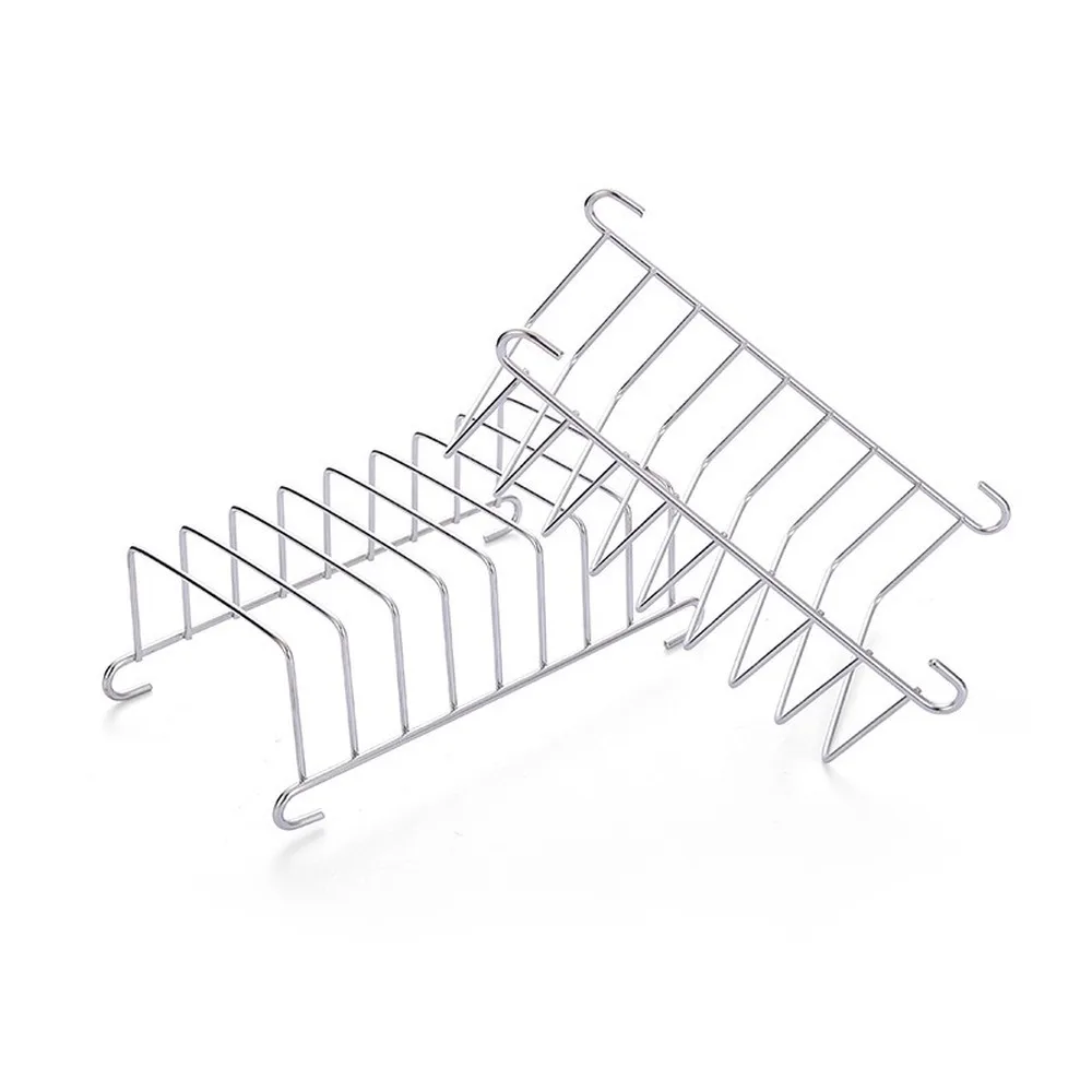 

Stainless Steel Toast Rack Non-Stick Pastry Holder 8-Slice Bread Slice Household Breakfast Utensil Kitchen Supplies Accessories