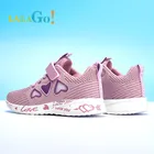 Детские повседневные кроссовки для девочек, светильник сетчатые кроссовки, Детская мода на осень, Симпатичные спортивные женские носки для бега, обувь, 2022