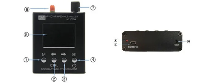 N1201SA Plus Ruijie rfid-антенный анализатор талант анализатор сопротивления 35 МГц до 2,7 ГГц