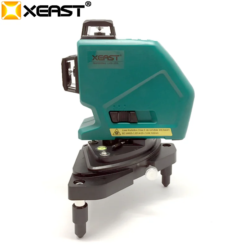 XEAST 12 линий 3D MW-93T-3G лазерный уровень самонивелирующийся 360 горизонтальный и вертикальный крест супер мощный зеленый лазерный луч
