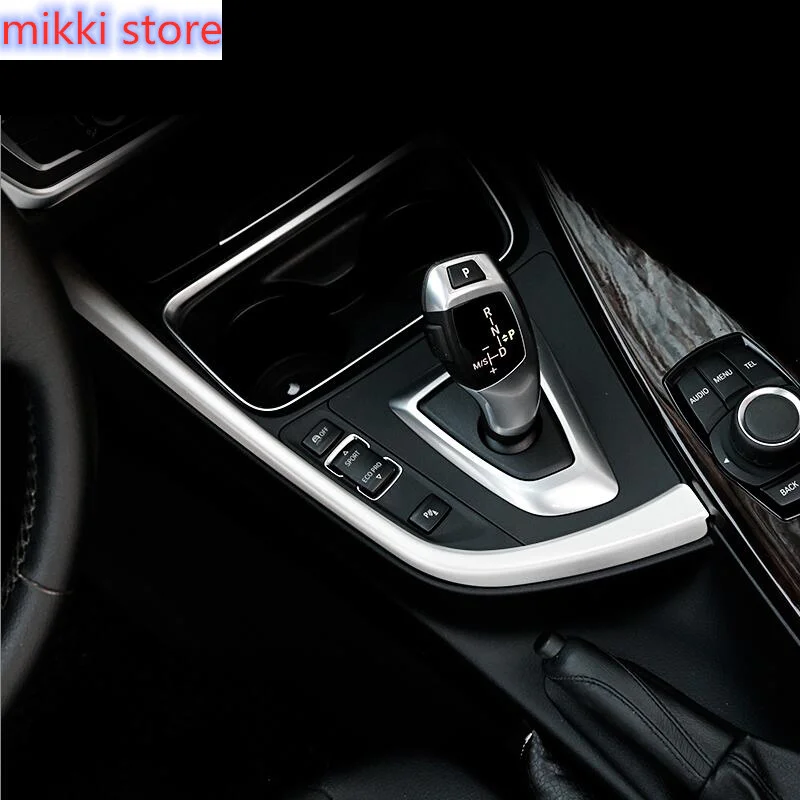 

Chrome Car Styling Console Gear Shift Box Frame GPS Navigation Cover trim Sticker For BMW 3 4 Series 3GT F30 F32 F34 Accessories