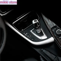 chrome car styling console gear shift box frame gps navigation cover trim sticker for bmw 3 4 series 3gt f30 f32 f34 accessories