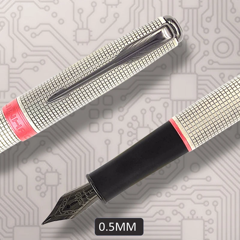 Ручка перьевая металлическая для письма роскошный карандаш с чернилами школы и