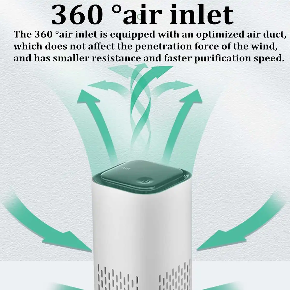 

Mini Ozone Generator Deodorizer Air Purifier USB Rechargeable egative ion sterilization small household air purifier Clear Odor