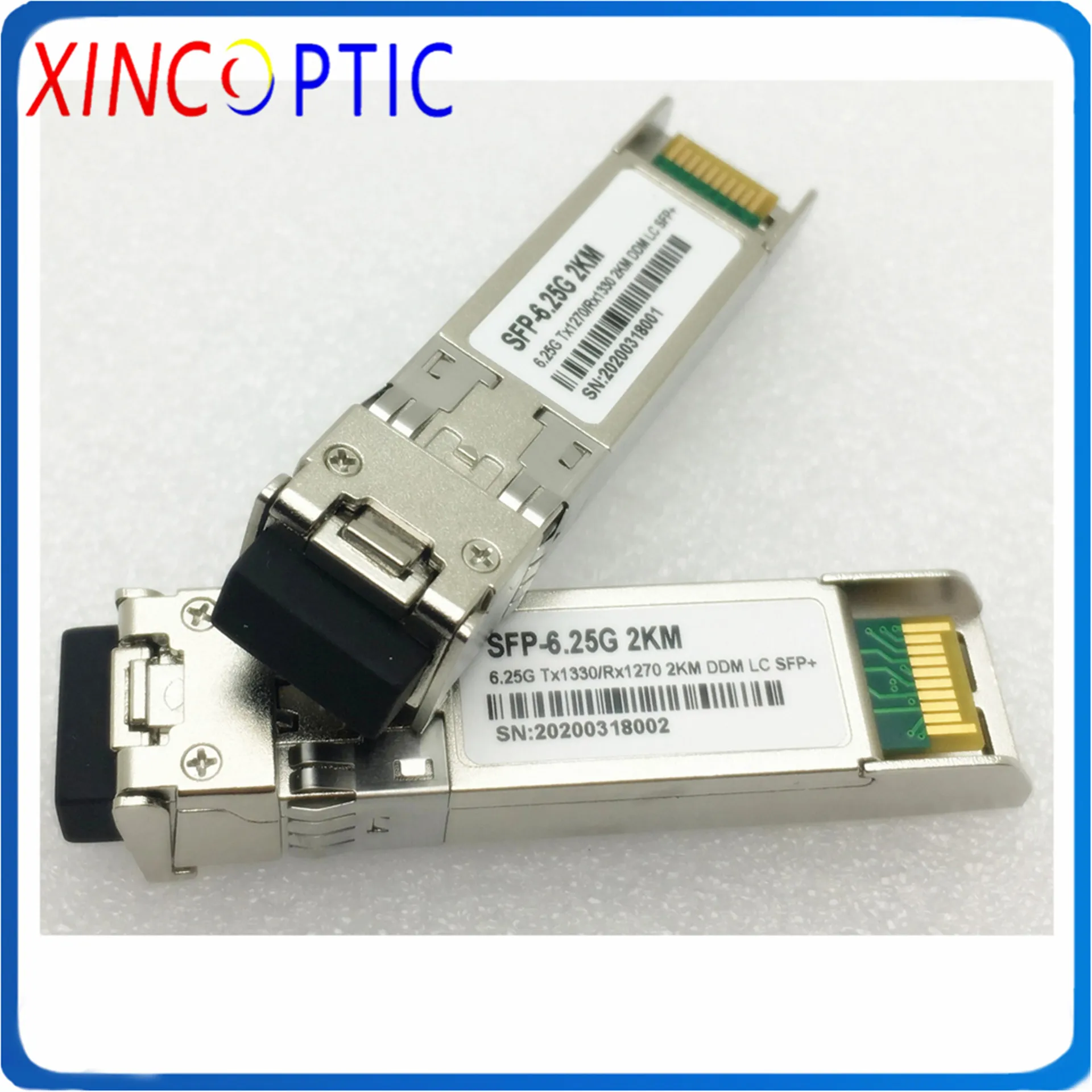 6G одноволоконный SFP + трансивер 6 25 Гбит/с 1310/1550нм 2 км WDM один режим SM BIDI DDM