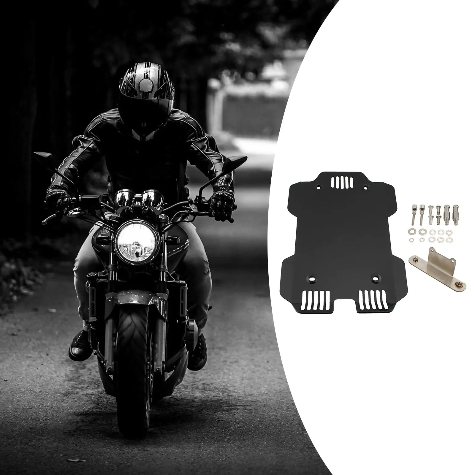 

Motorcycle Skid Plate Protection Cover Aluminum Under Guard Fit for R18 2020-2021 Motorbike Accessories