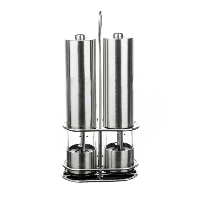 

Мельница электрическая автоматическая из нержавеющей стали, мельница для перца и соли, 2 упаковки