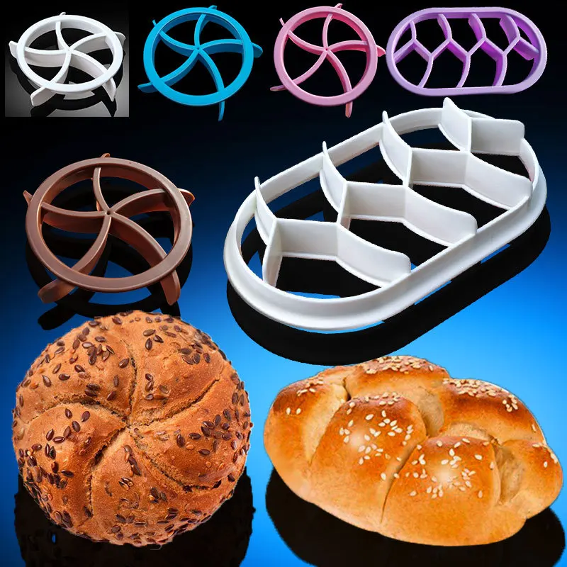 

2pieces Bread Molds Fan Shape Plastic Dough Pastry Cutter Homemade Bread Cookie Biscuit Press Moulds Kitchen Pastry Baking Tools