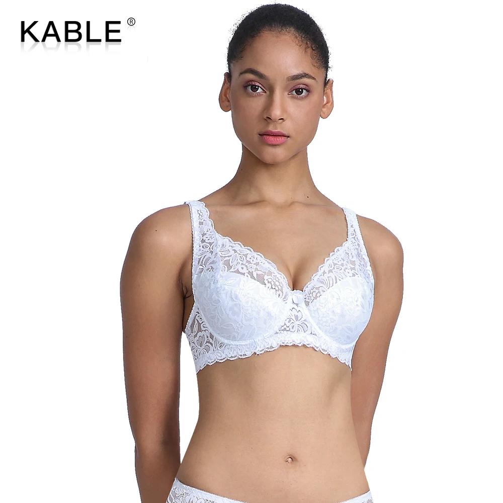 Тонкий хлопок большой регулируемый ободок бюстгальтер сексуальное женское