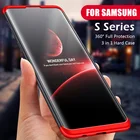 Чехлы для Samsung Galaxy S7 S6 Edge S20 FE S21 Plus, ультратонкие Матовые чехлы из поликарбоната, чехол для телефона с полной защитой на 360 градусов, противоударный чехол